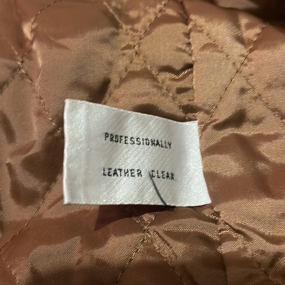 Vintage unisex Boundary Waters Genuine Brown and Green Leather Coat Size: M - Picture 9 of 11